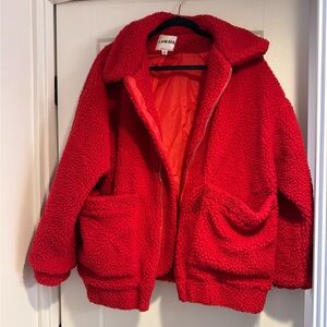 I AM GIA Red Pixie Coat